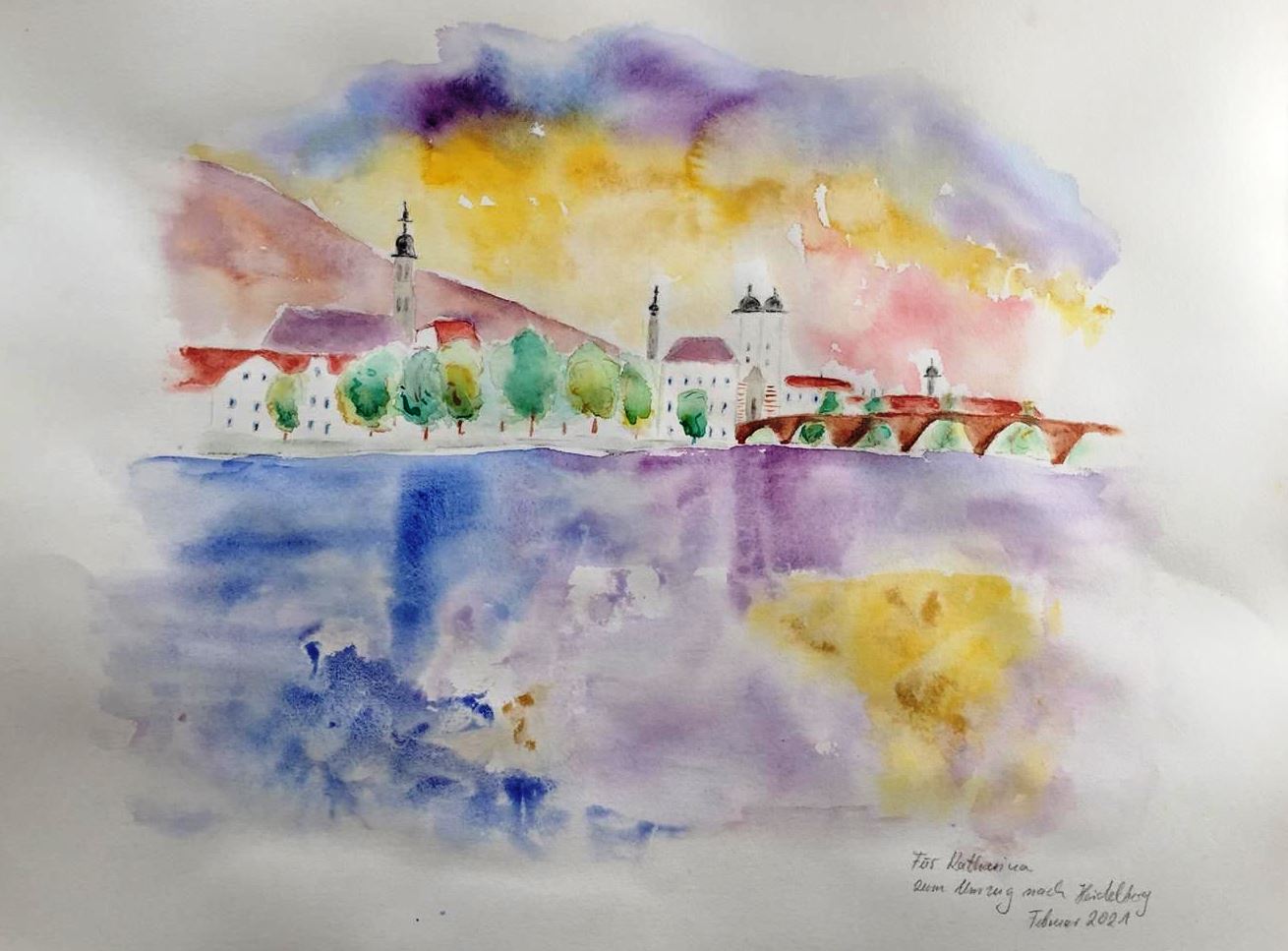 Heidelberg alte Brcke  U. Schmitt-Wischmann 2021